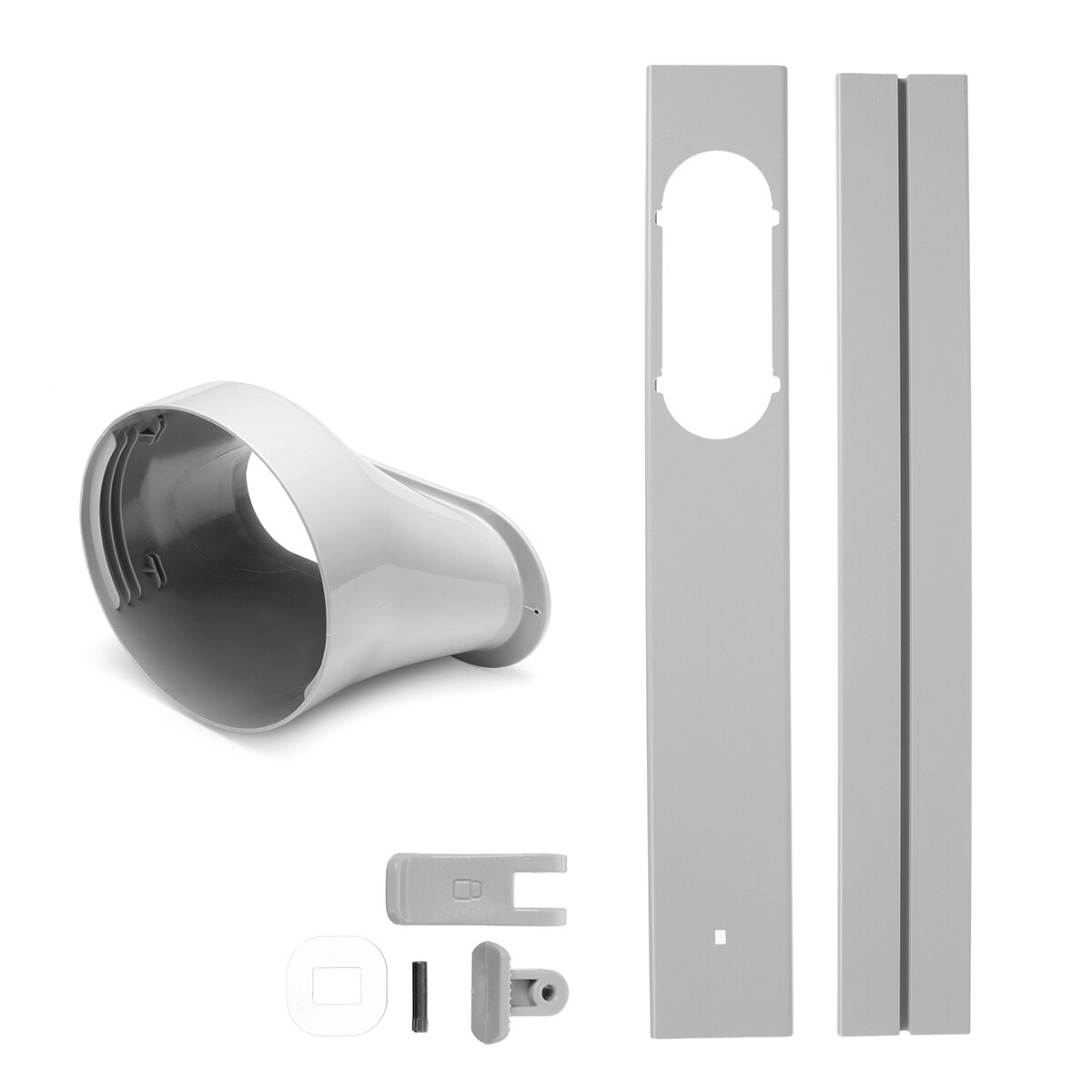 130/190cm Portable Air Conditioner Accessories Adjustable Window Air Seal Auto Lock Air Outlet Exhaust Vent Pipe Hose Connector