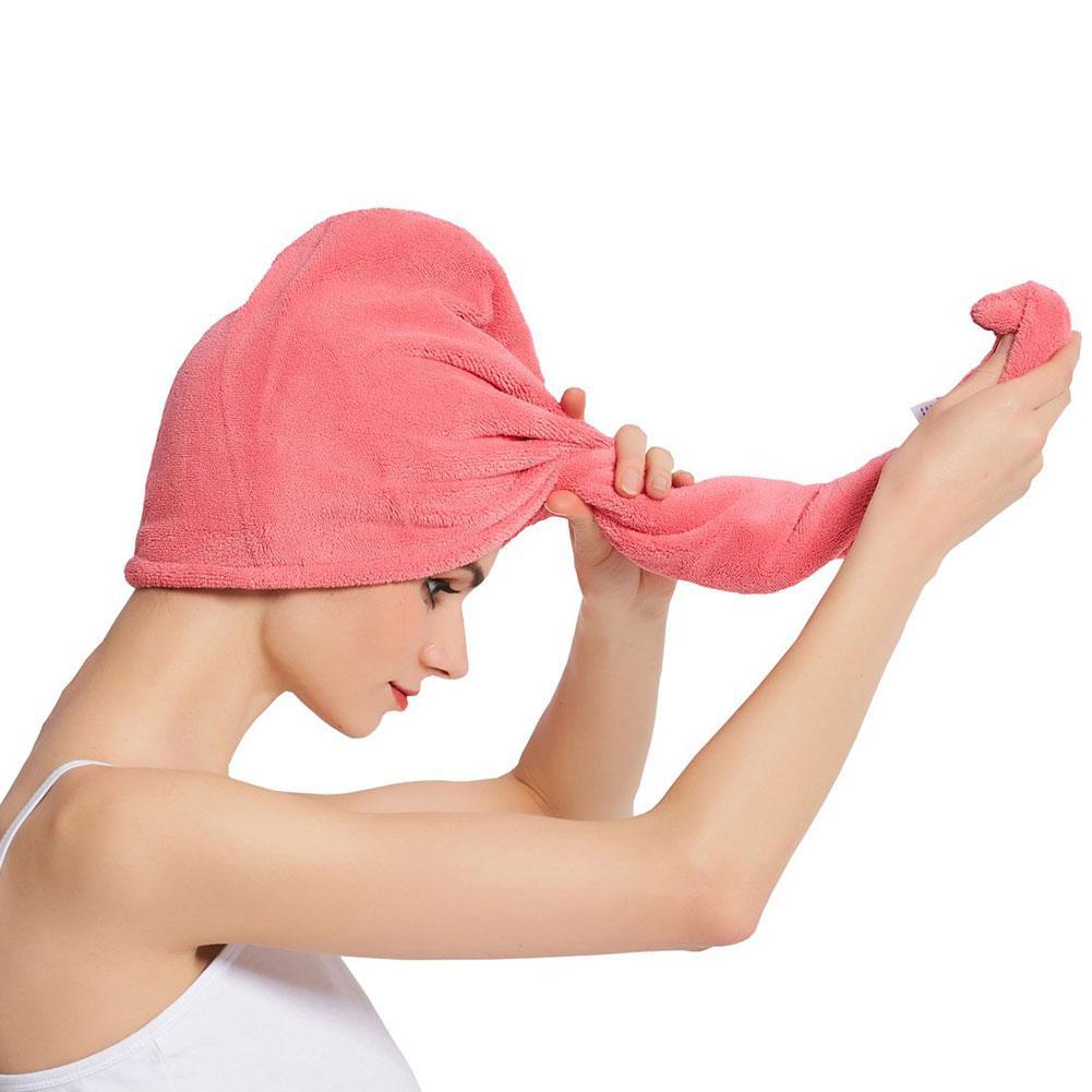 Quick-drying Cap Coral Fleece Microfiber Dry Hair Towel Absorbent Shower Cap Bathroom Special