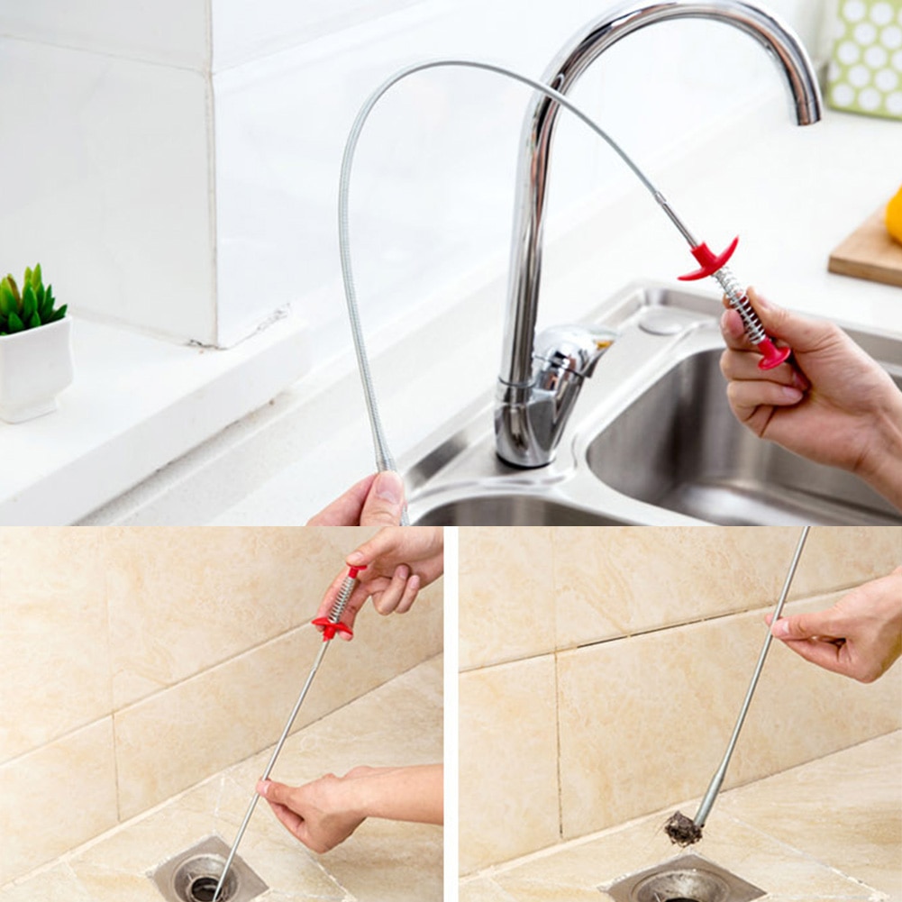 Ablauf verstopfen Wasser Waschbecken Reiniger Schlange Unblocker Küche Schlecht Stange Haar Entferner