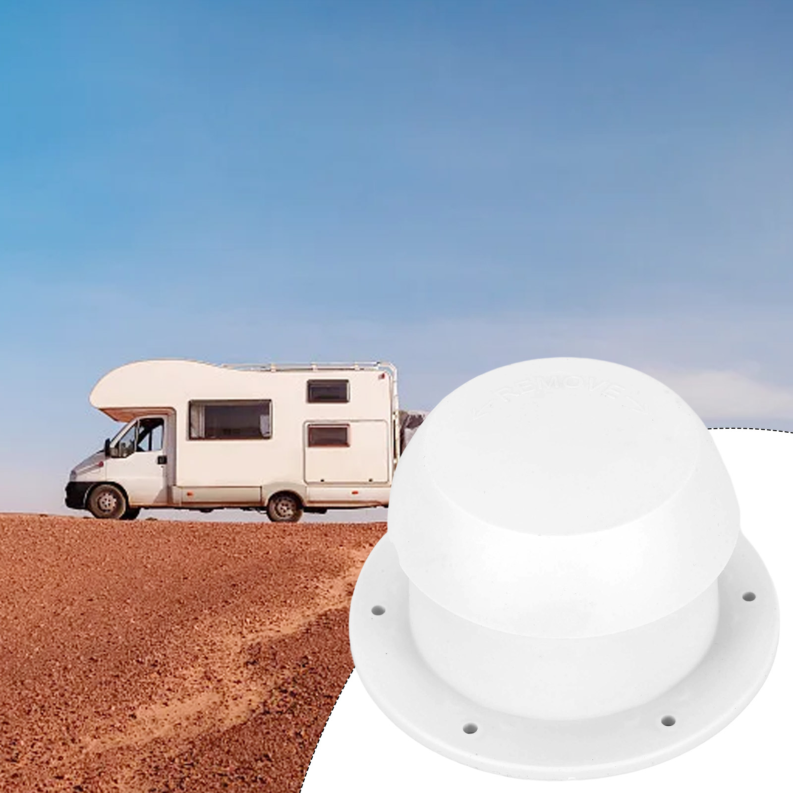 RV Roof Vent Cover RV Plumbing Vent Cap Plastic RV Roof Vent Cover Replacement For RV Trailer Camper Motorhome RV Sewer Vent Cap