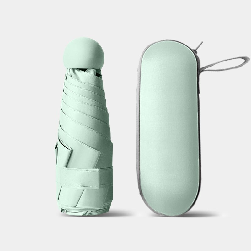 Mini Five-fold Ultra-light Compact Portable Capsule Sun Umbrella Female Sunscreen UV Protection Sunshade Umbrella Dual-use
