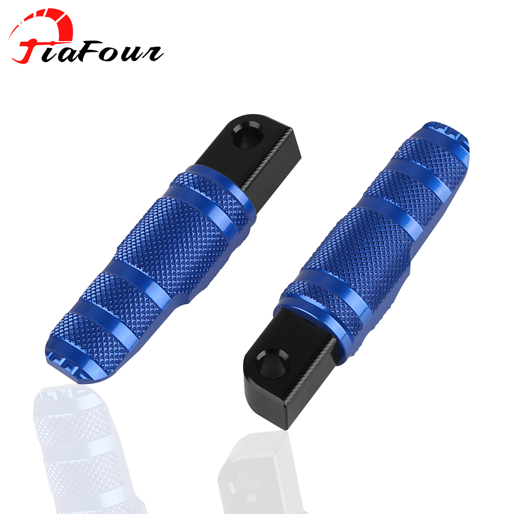 FIT For GSX-R1000 GLADIUS 400 GIXXER GW250 DR 250 300 XCR300 Accessories Rear Passengers Footrests Foot Rest Foot Pegs Pedal: Blue