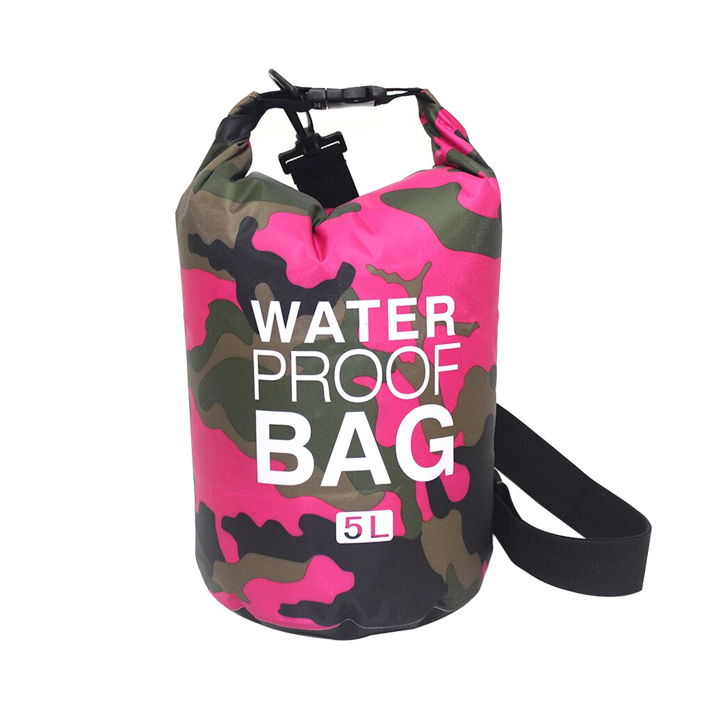 Foldable PVC Waterproof Dry Bag 2L 5L 10L 20L 30L Camo Outdoor Diving Man Women Beach Swimming Bag Rafting River Ocean backpack: 5L  no.26