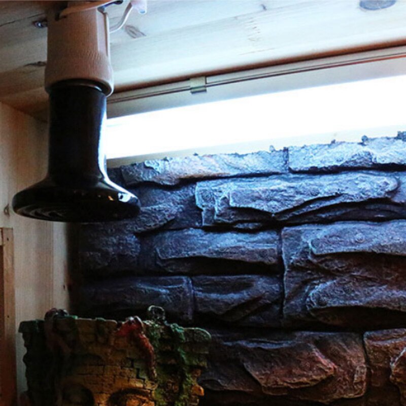 Pet Heating Light Bulb Infrared Black Ceramic Emitter Heat Lamp Bulb For Reptile Animals Heater Brooder ceramic heate