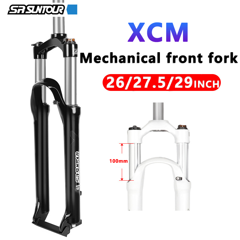 Suntour xcm mtb fork 26 27,5 29 inch shoulder control with lockable mechanical aluminum oil spring fork 100 mm