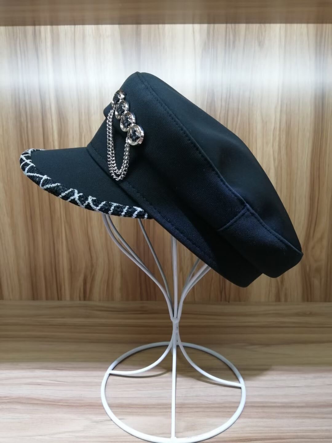 202103YY Butterfly button leisure lady Octagonal hat women visors cap