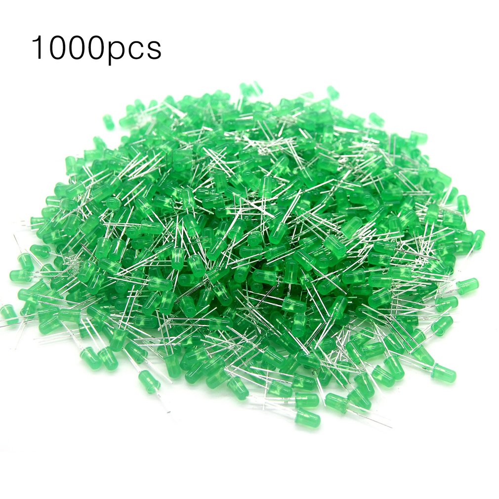 1000 Stuks 5Mm Ronde Led Light Emitting Diodes Component Rood/Groen/Geel/Wit/Blauw Led bulb Lamp Licht Super Heldere