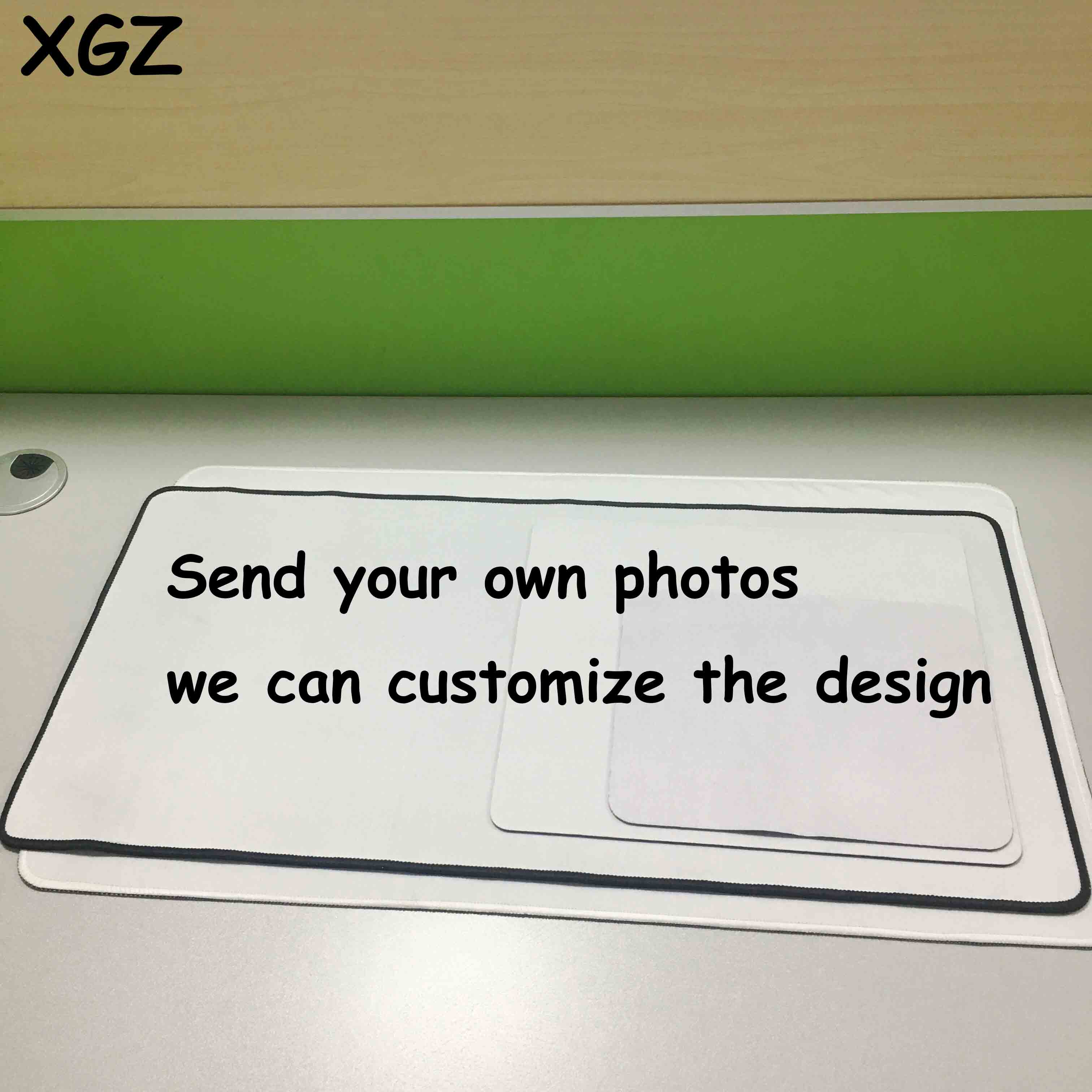 XGZ Diy Custom Animal Large Mouse Pad Black Lock Edge HD Tiger Rock Computer Desk Mat Rubber Non-slip Washable Fabric