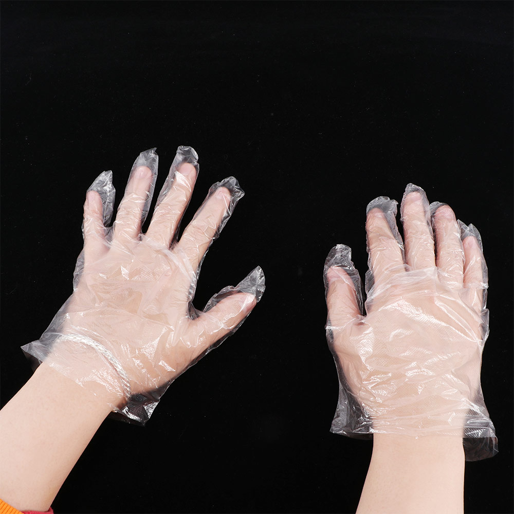 100 Stks/pak Wegwerp Handschoenen Eenmalige Plastic Handschoenen Voor Thuis Veiligheid Restaurant Keuken Bbq Milieuvriendelijke Voedsel Handschoenen