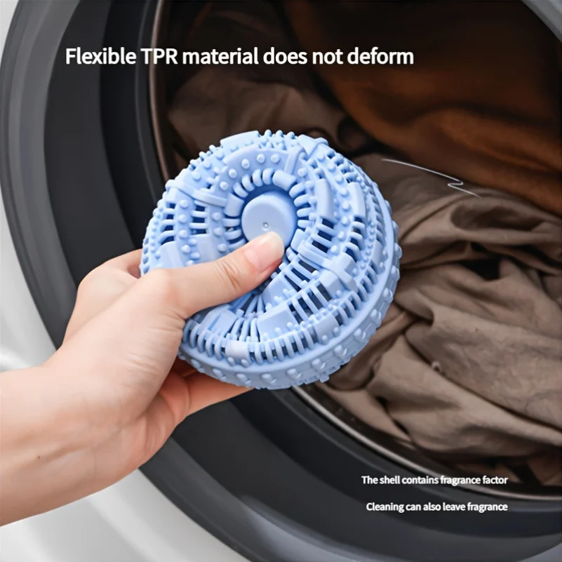 Gjenbrukbare vaskeballer, anti-floker, tøymykner, flekkfjerner - miljøvennlige vaskeballer tørkeballer