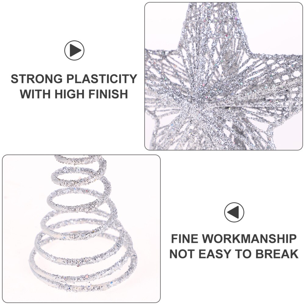 1Pc Exquisite Iron Art Christmas Tree Ornament Tree Star