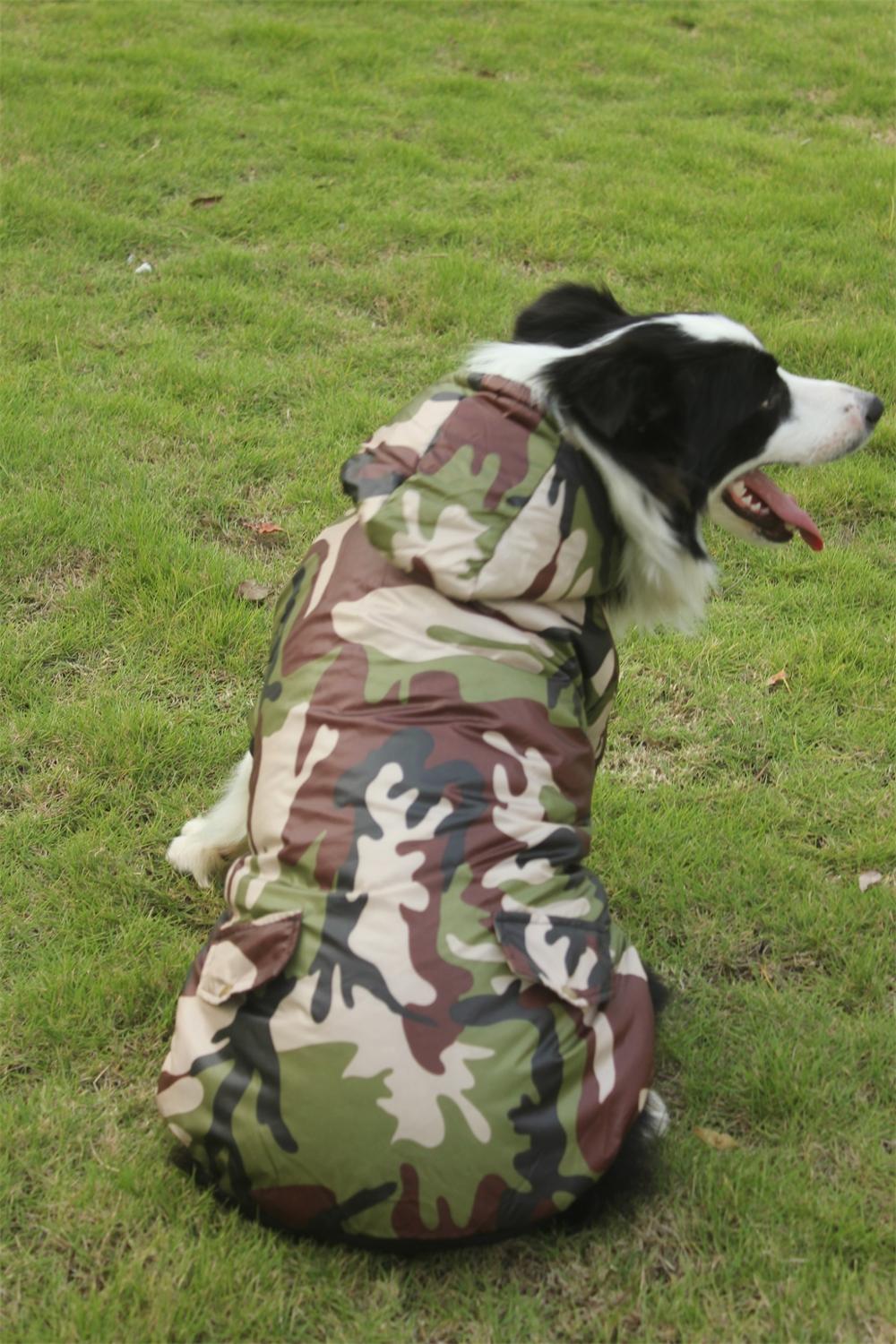 Cappotto mimetico per animali domestici per husky samoiedo d'oro recuperatore abbigliamento per cani di grandi dimensioni giacca imbottita invernale calda cappotto costume per cani di grandi dimensioni