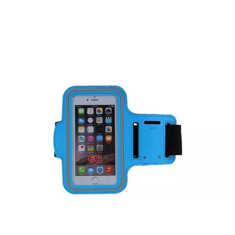 Brazalete deportivo para correr, soporte Universal para teléfono móvil, resistente al agua, para deportes al aire libre: Sky Blue