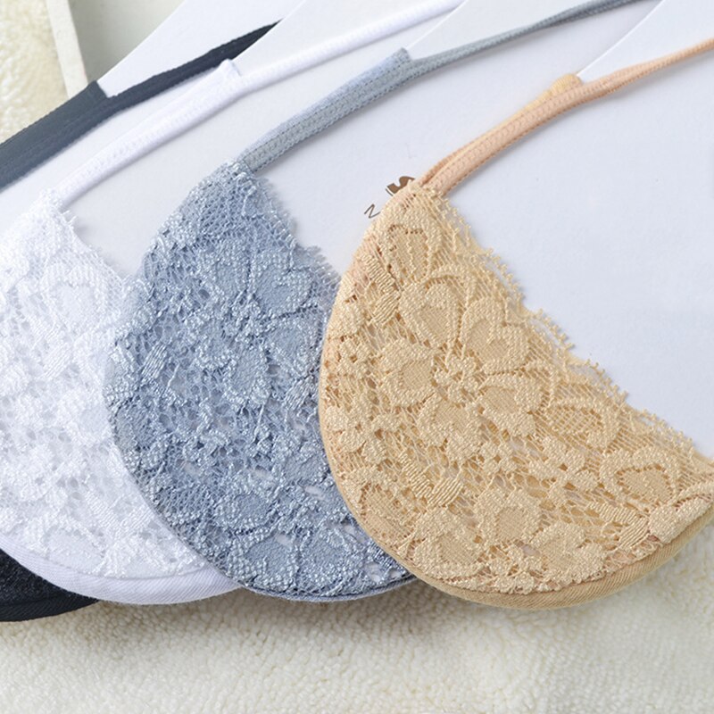 1Pair Ultrathin Boat Socks Women Breathable Half Feet Socks for Women Cotton Invisible Sling No Show Low Cut Short Socks Slipper