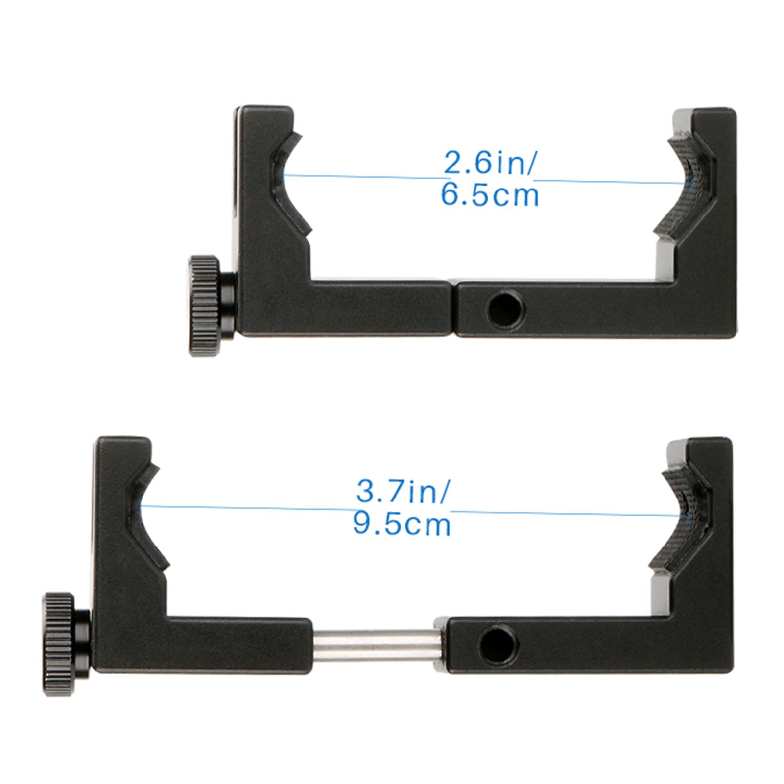 Ulanzi ST-02S 65Mm Tot 95Mm Statief Telefoon Mount Met Koud Schoen 1/4 Schroef Telefoon Mount Stand Clipper Voor 6.5-9.5Cm Smartphone