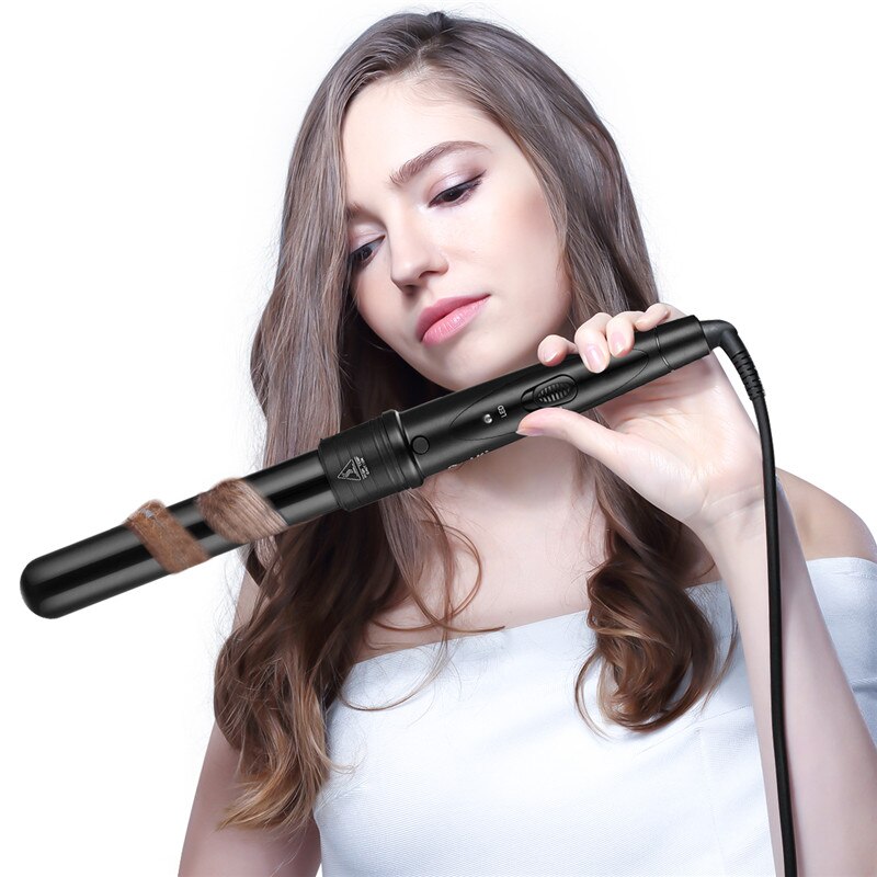 CkeyiN – baguette pour boucler les cheveux, outil de coiffure en céramique, pour les cheveux longs, grandes vagues de plage, 9-18mm/19mm/25mm/32mm, 51