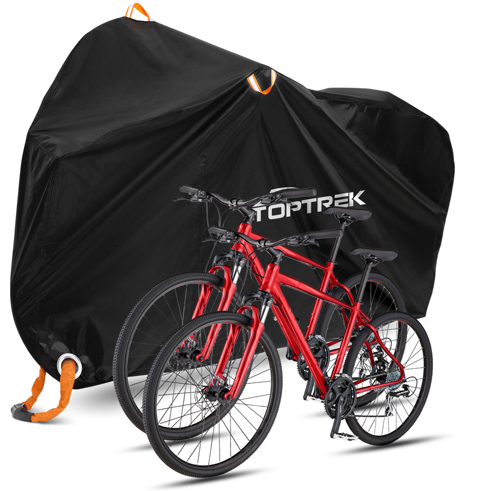 Toptrek-Impermeável Multipurpose Bike Cover, Capas Protetoras, de Alta Qualidade, Protetor de Bicicleta, Chuva, Neve, Poeira, Para Todo o Tempo, 210T