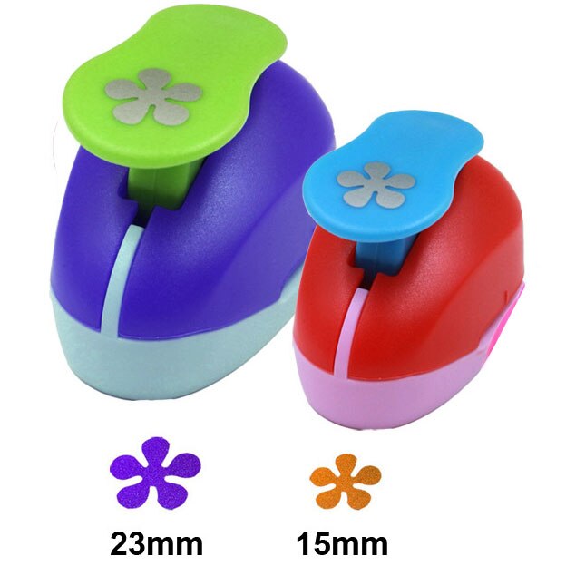 Christmas Snow Punch Craft 2pcs Snowflake (1pc 5/8&quot; and 1pc 1&quot;) hole punch set Scrapbook Paper Puncher Children&#39;s diy: Five Flower