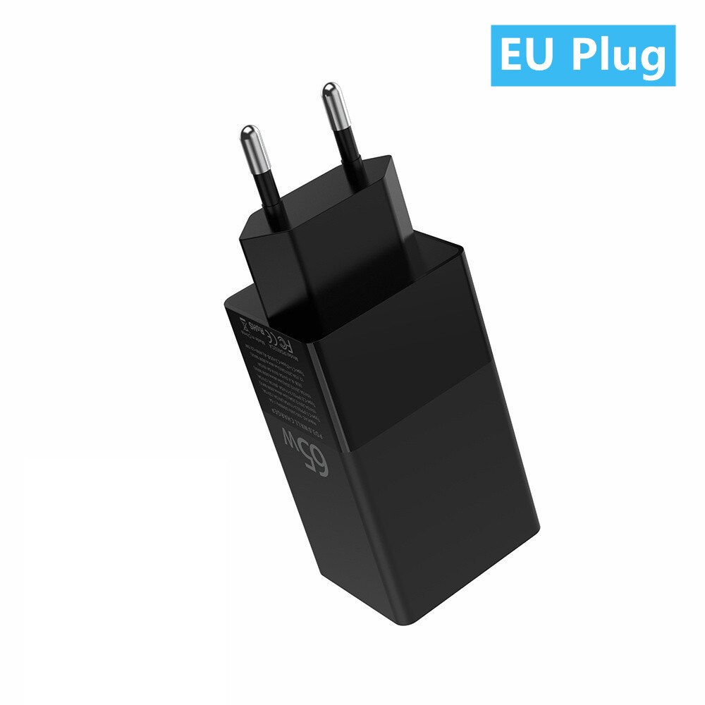 Gan 65w 3.0 pd qc3.0 -c schnellladeadapter für iphone 13, 12 pro max und macbook: Eu