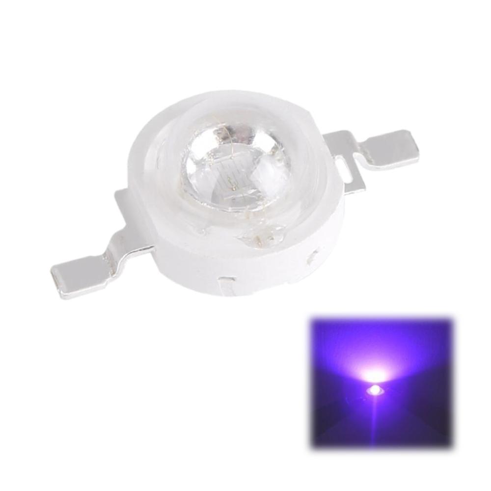 10 Stuks 3.4-3.6V 3W Ultraviolet Licht Lampen Desinfection Lamp 395-400nm Uv Led Ultraviolet Verlichting Voor Scannen printer Detecteren