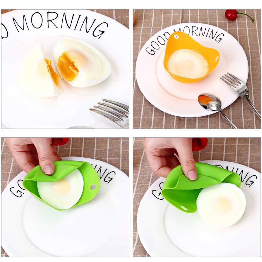 4pc oeufs braconniers Silicone oeuf cuiseur oeufs plaque plateau crêpe ustensiles de cuisine cuisson vapeur sain oeuf crêpe cuisine outils # W2G