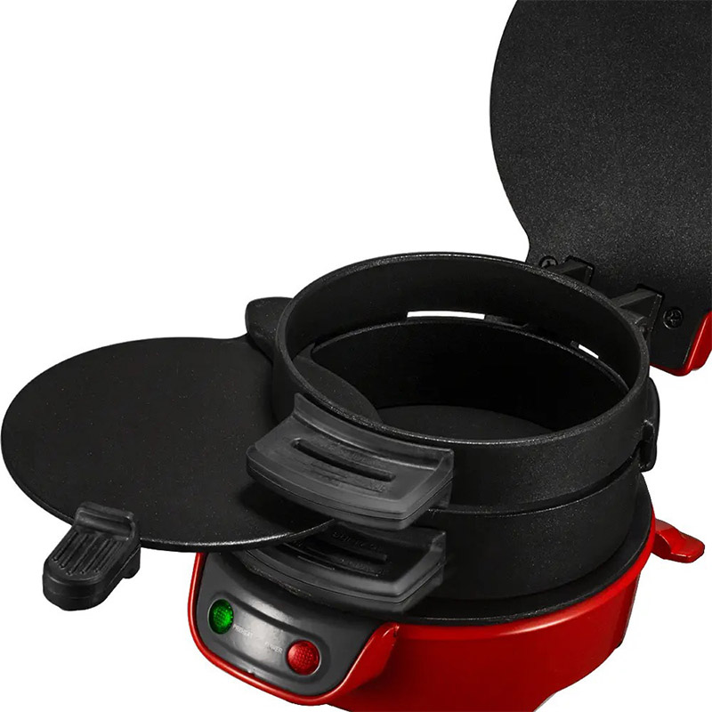 3-i-1 Frukostmaskin - Stek Ägg, Baka Bröd, Gör Hamburgare - 600-800W, 2 Skivor