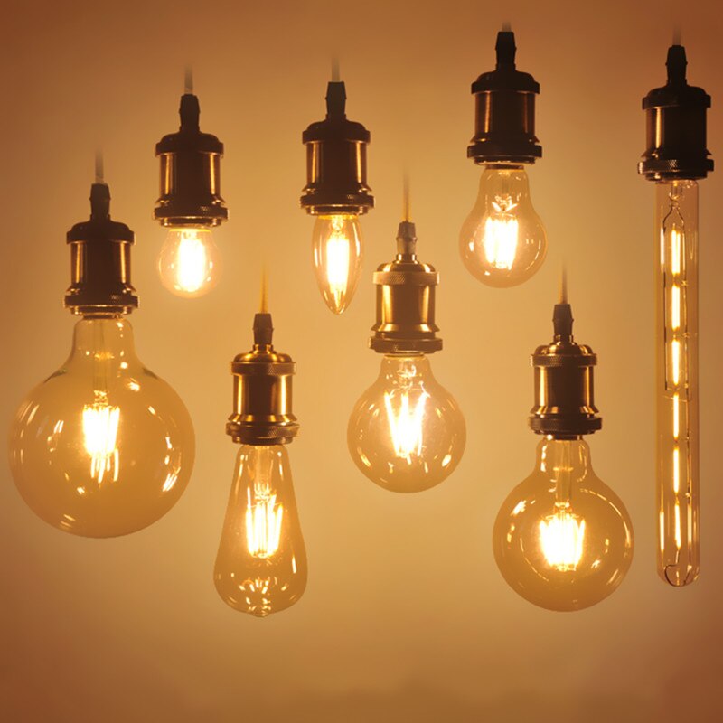 Energiebesparende Led Lamp Edison 2W 4W 6W 8W E27 Imitatie Wolfraam Draad Transparante Gloeilamp decoratieve Verlichting Binnenverlichting