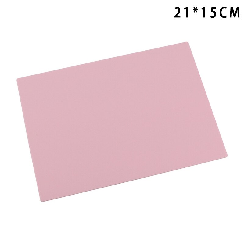 Write Pads Soft silicone Writing Pad Non-Slip Solid Color Writing Mat School Supplies KQS8: Pink