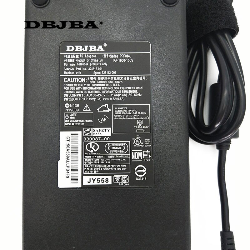 19 V 9.5A 5.5*2.5mm 180 W ordinateur portable adaptateur secteur chargeur pour Asus G55VW G75VW G75V ROG G750 G750JM alimentation
