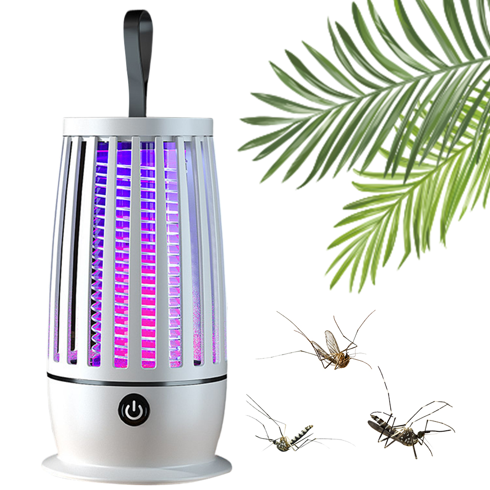 Muggenmoordenaar Lamp USB oplaadbare elektrische vliegenval met nachtlampje Elektrische bugzapper voor binnen voor achtertuinterras Camping