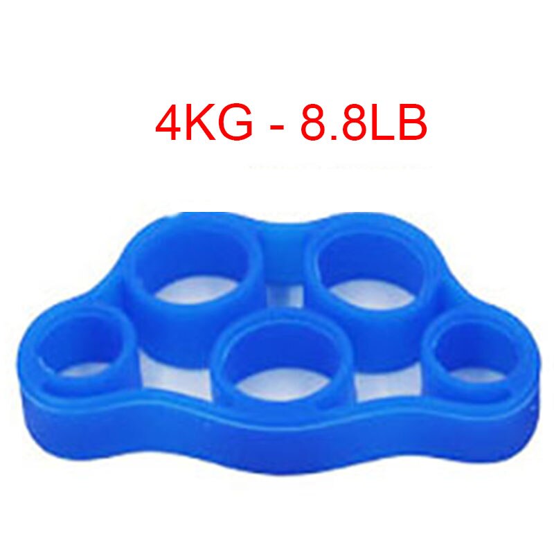 Pince à doigts en Silicone, bande de résistance, exercice de force, pour le Yoga et le Fitness: Blue