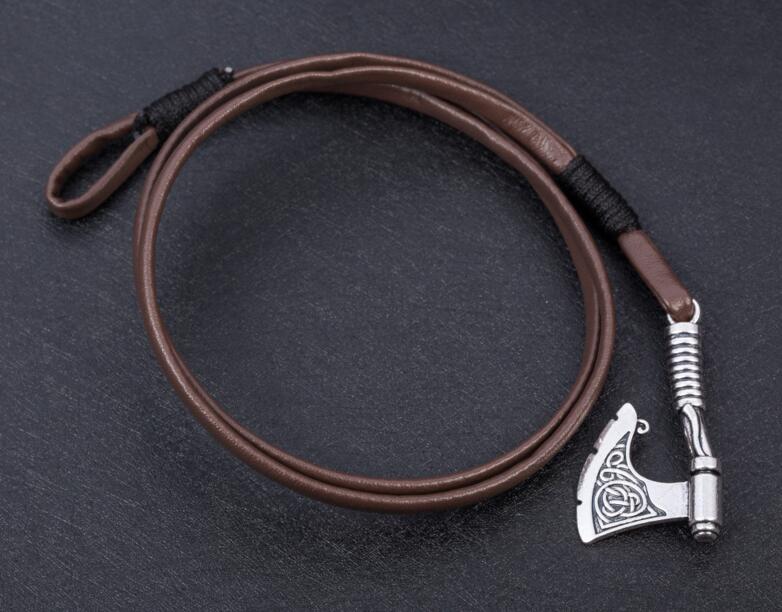 Stücke Wikinger Rune Nordischen Celtics Hammer Armbinde Leder wickeln Armbinde Armreif Für Männer handgefertigt Punk Amulett Talisman Schmuck