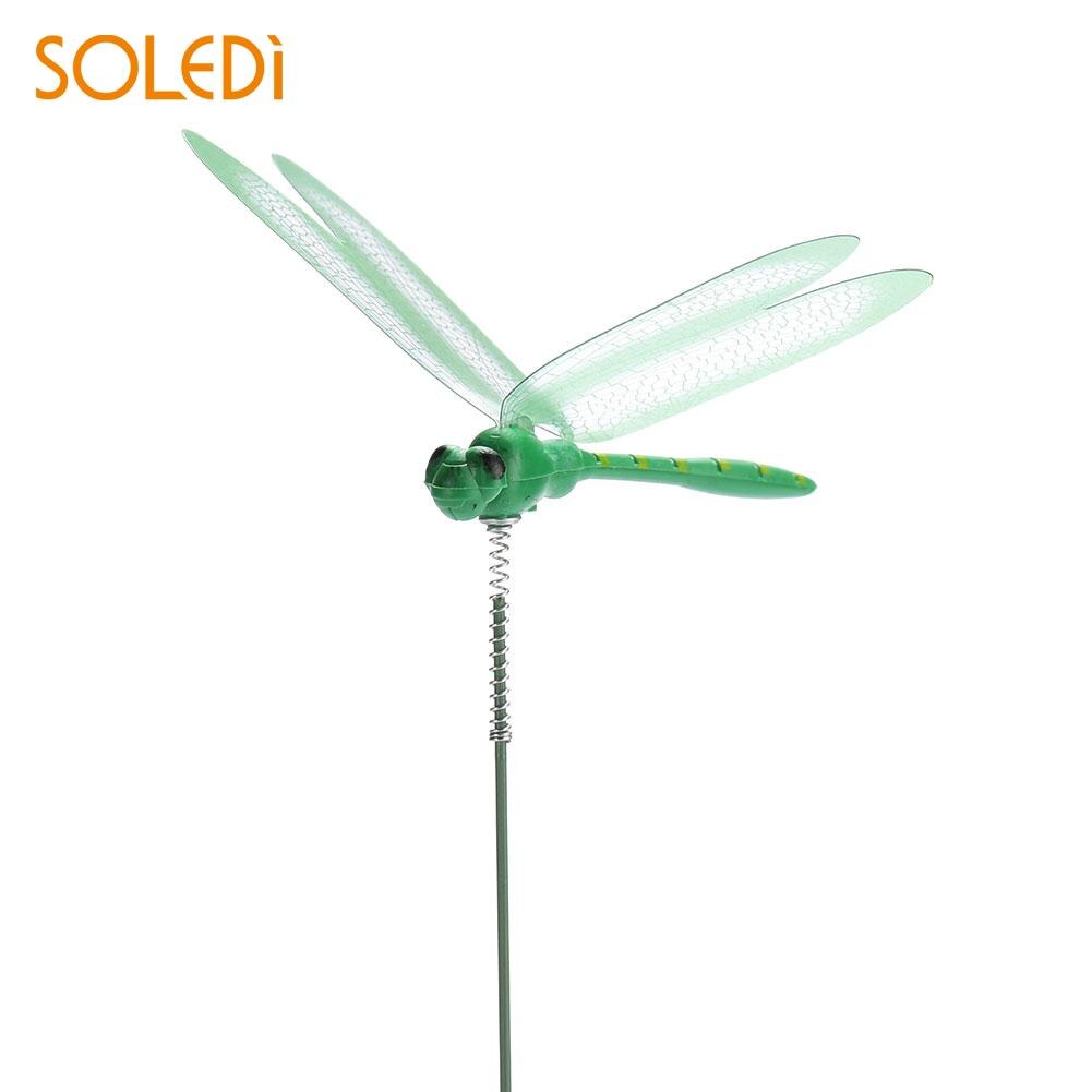 Dragonfly Garden Decor Lifelike Garden Art Garden Ornament 3D Double Lawn Decoration Gardening