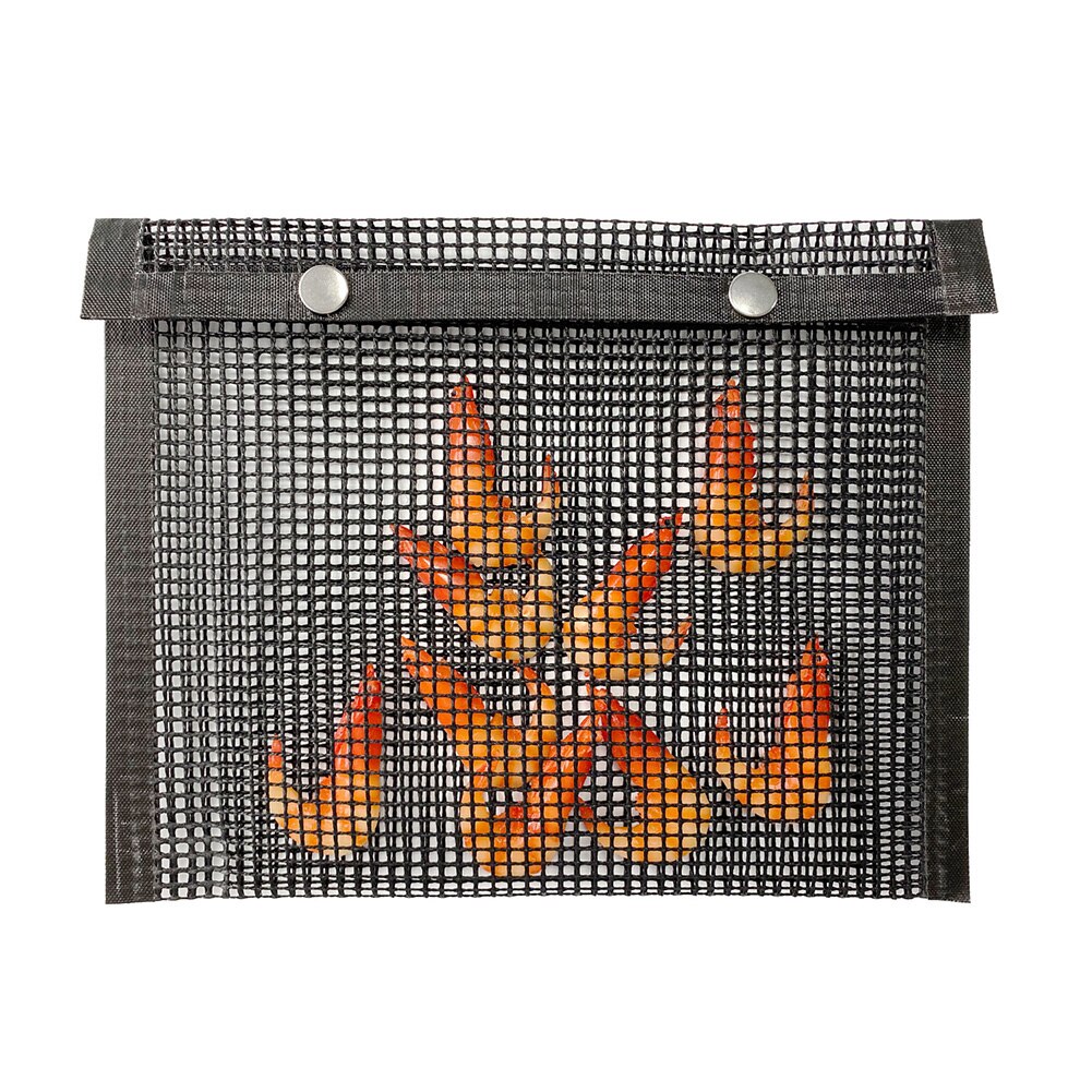 BBQ torréfaction sac de cuisson grille antiadhésive haute température résistance pique-nique outil BBQ rôti sac verre tissu PTFE revêtement