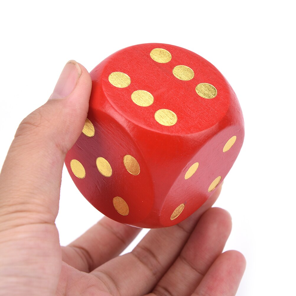 Cubos de dados grande de madera de 50mm y 30mm para niños y adultos de 6 lados, juego de tabla divertida, Bar nocturno, juego de entretenimiento KTV