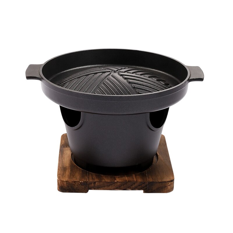 Mini parrilla coreana para barbacoa, estufa japonesa de Alcohol, parrilla de barbacoa sin humo para el hogar, placa para barbacoa al aire libre, herramientas para asar carne