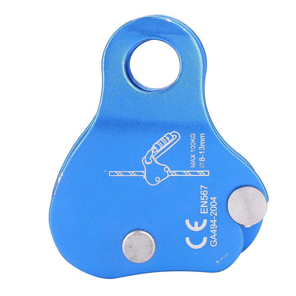 Climbing Rope Clamp Aluminum Alloy Rope Self-locking Grab Portable Climbing Protection Lock For 10-12mm Rope: Default Title