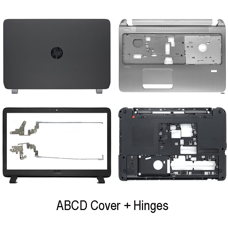 Laptop Lcd Back Cover Voor Hp Probook 450 G2 455 G2 Voorkant Scharnieren Palmrest Bottom Case C D AP15A000100 768123-001 Zwart