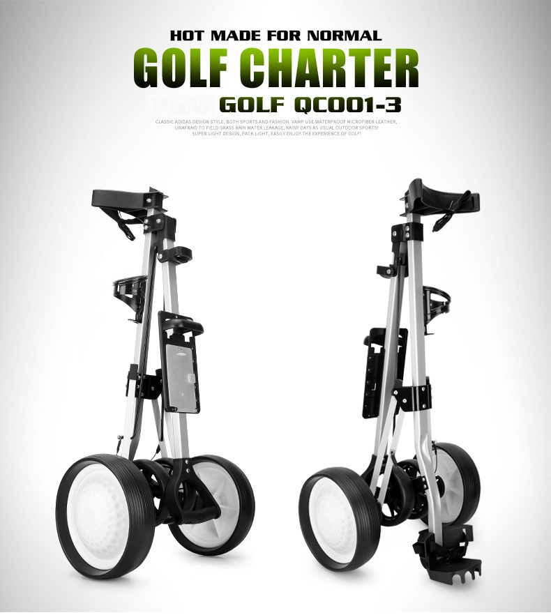 Golfvagn fällbar golfväska vagn utomhus sport multifunktionell serie leveranser vikbar push pull golfbil