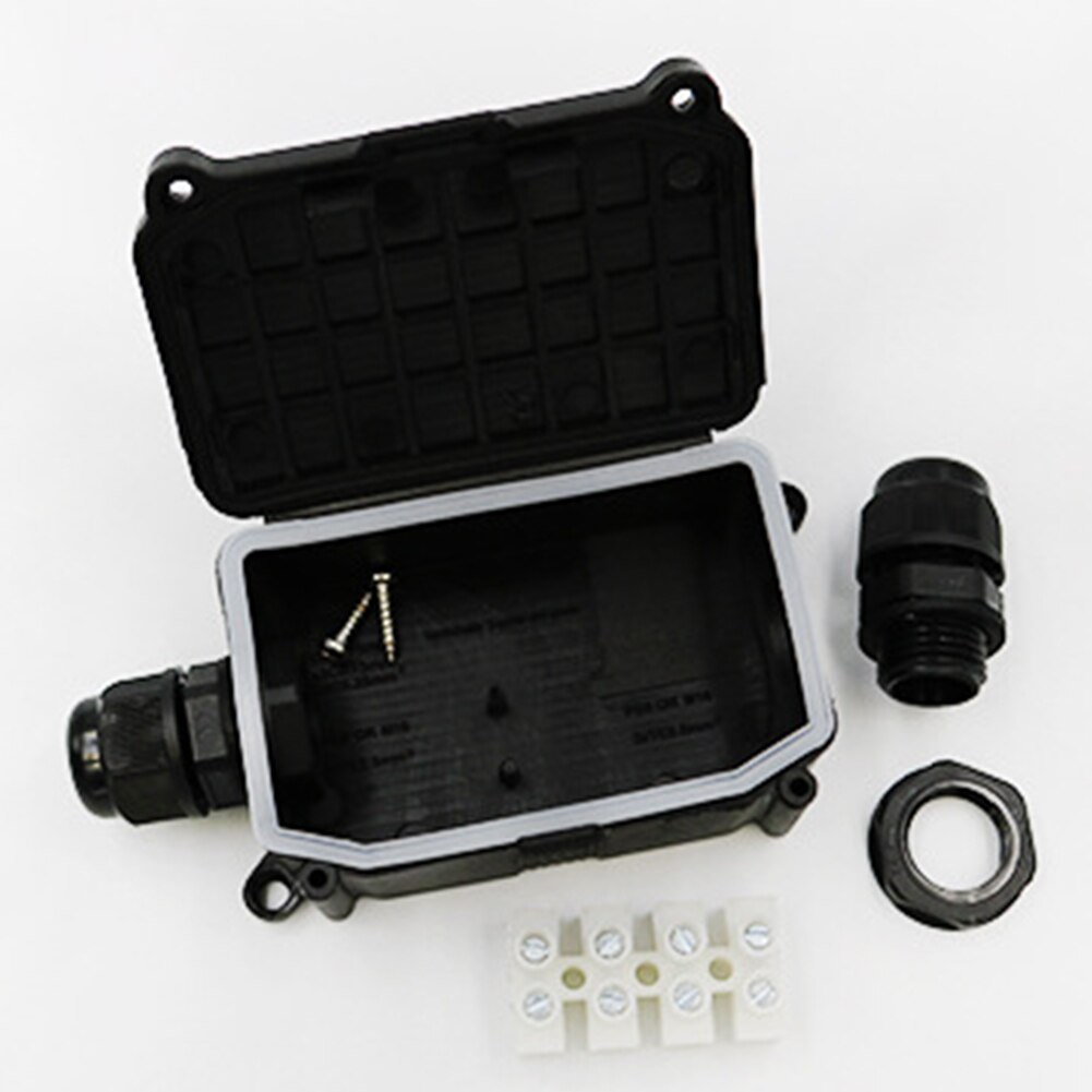 2pcs Cable Connectors Electrical Wiring IP66 Waterproof Anti-UV Outdoor Construction 2 Way Wire Coupler Junction Boxes Practical