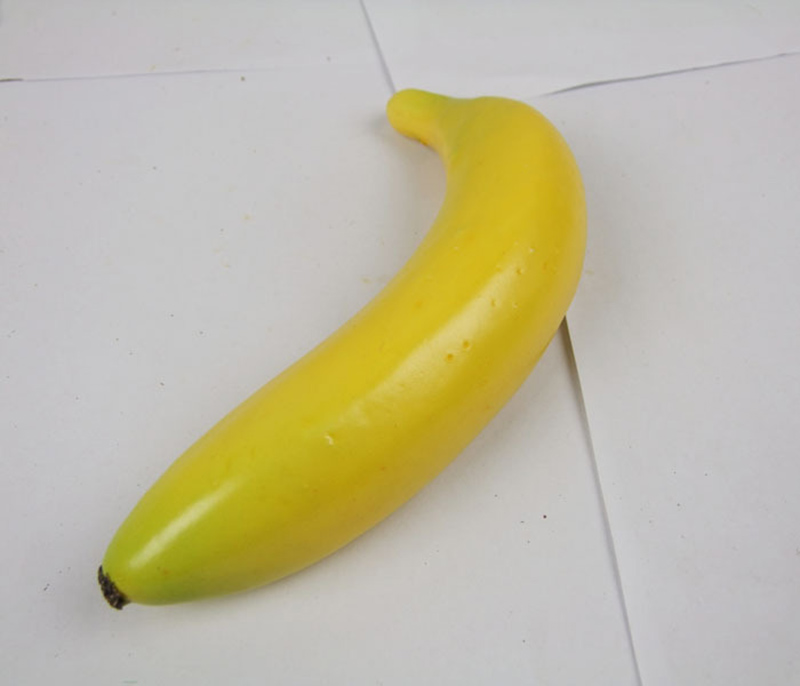 Kunstig banan kejser banan frugt model køkkenskab dekorative foto rekvisitter: Et hoved