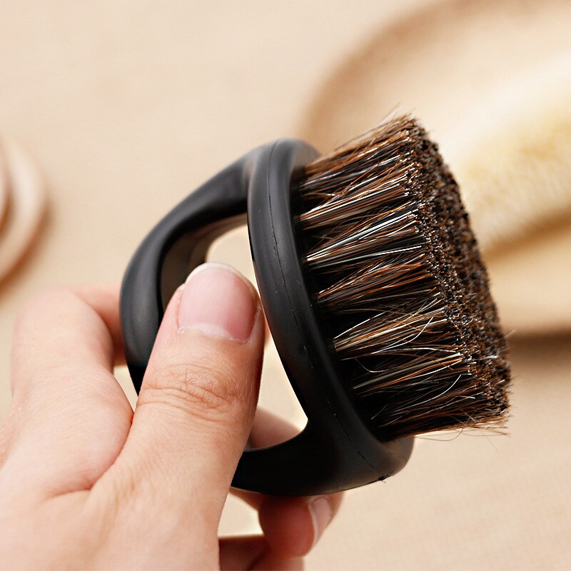 Sort abs plastik børste barberkost skæg børste scheerkwast barber børste brosse barbe cepillo barba szczotka do brody