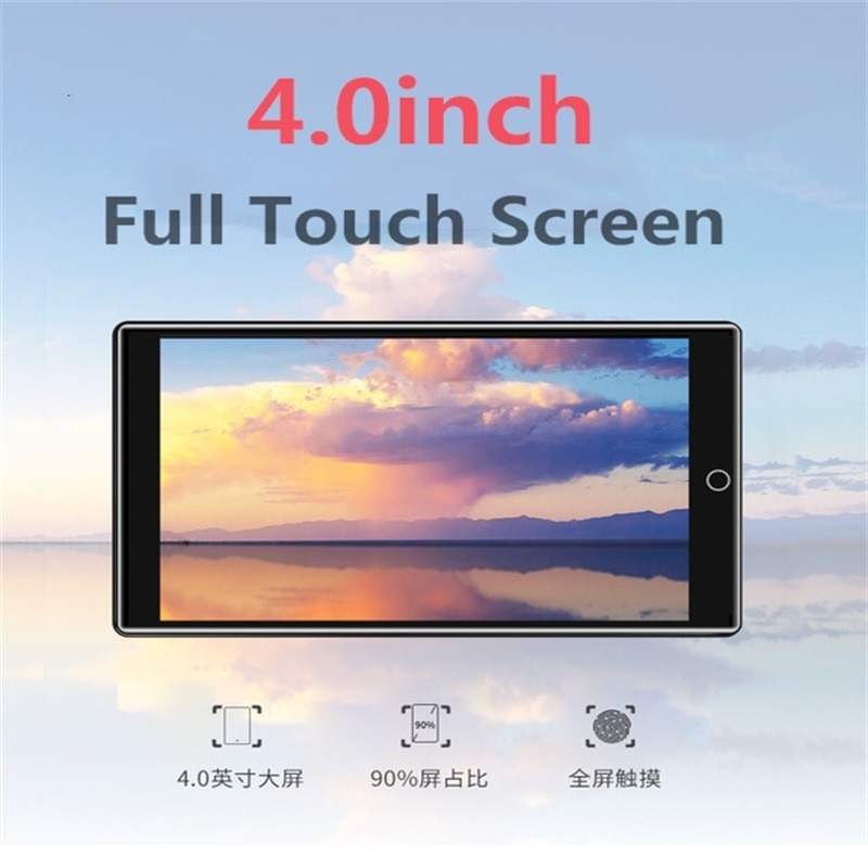 Ruizu H1 MP4 Speler 4.0 Inch Full Touch Screen Met Bluetooth 5.0 Fm Radio Recording E-book Video Muziekspeler Gebouwd-In Speaker