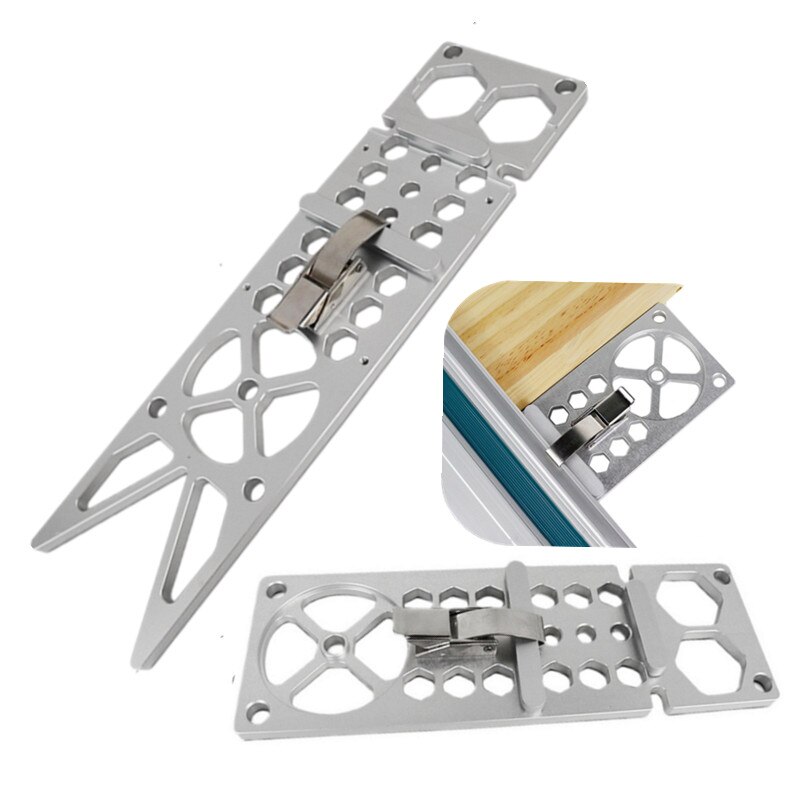 Woodworking Angle Stop 90 Degree Right Angle Guide Rail Clamp for Electric Circular Saw Engraving Machine Angle Cutting Position