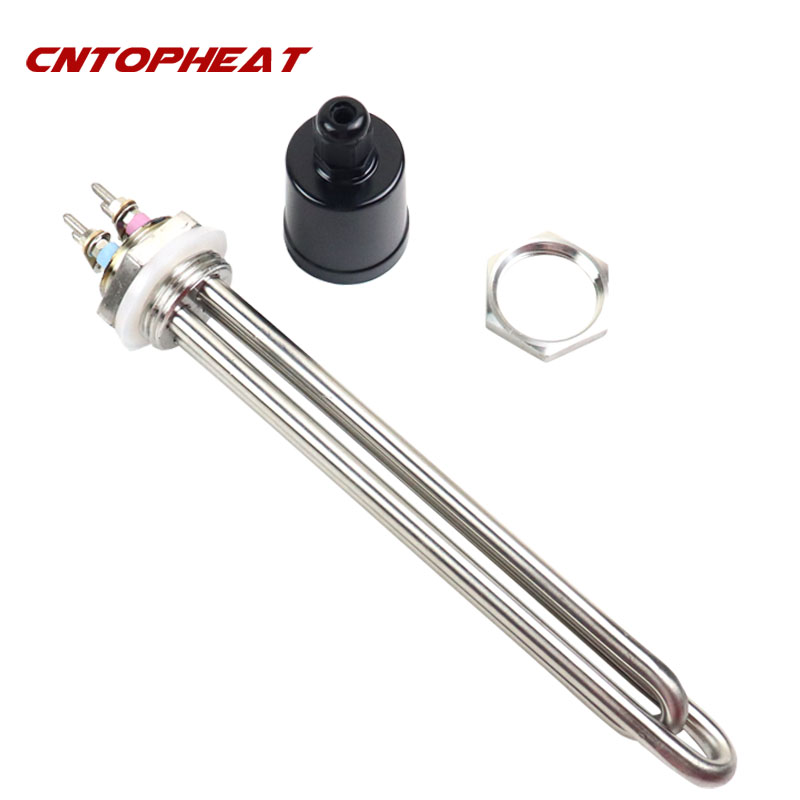 Élément chauffant par Immersion SUS304, 220v, 2,5kw, résistance de chauffage tubulaire fileté 1 &quot;BSP 32mm