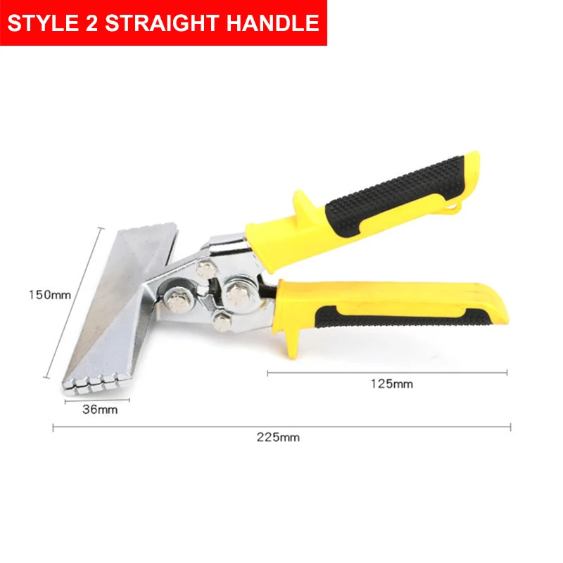 Sheet Metal Bending Pliers Crimping Tool Hand Seamer Wide Jaw Straight Elbow Multitool Edge Sealing Electrician Folding Pliers: Orange