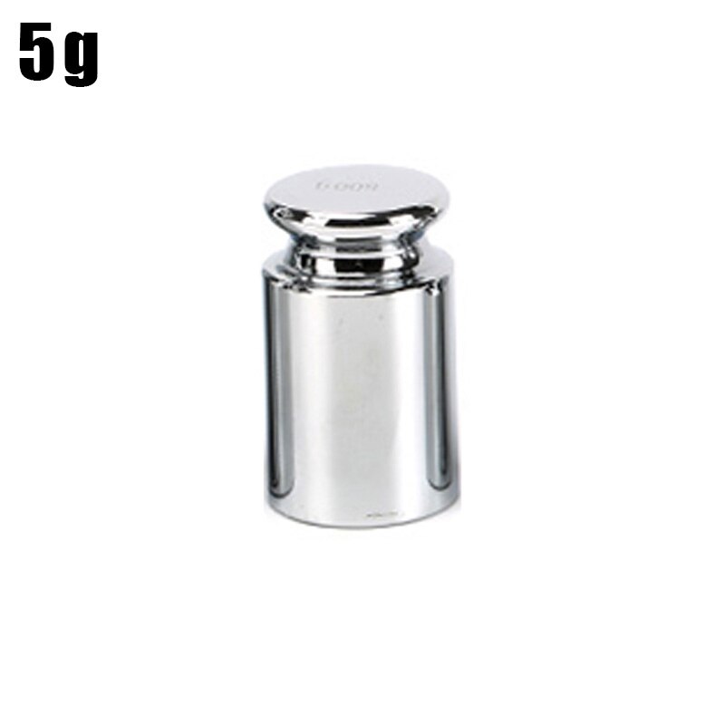 Mini échelle numérique, pochette électrique de haute précision, rétro-éclairage, pour bijoux, poids en grammes, pour la cuisine, 1 pièce, 100/200/300g 500/0.01g: Standard weight 5g
