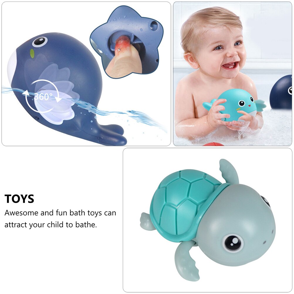 6 Pcs Interesting Wind-up Toys Durable Clockwork Toys Plastic Baby Shower Toys