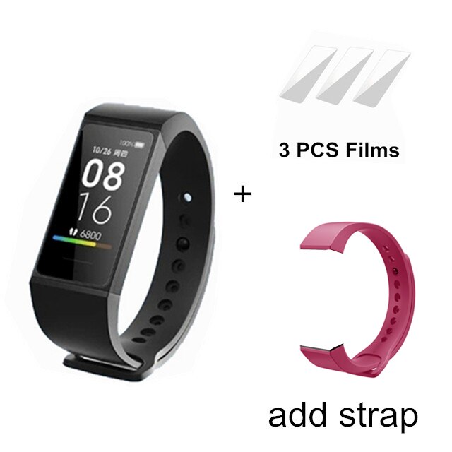 Xiaomi Redmi Band Smart Wristband Fitness Frequenza Cardiaca di Sport del Monitor Bluetooth 5.0 USB di Ricarica Braccialetto 2020 redmi intelligente banda: add pink strap