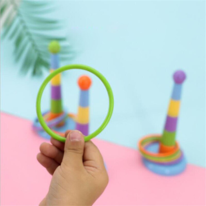 Mini Hoepel Ring Toss Plastic Tuin Spel Zwembad Speelgoed Outdoor Fun Set Speelgoed Interactieve Educationl Ouder-kind Speelgoed Op thuis